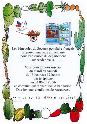 Affiche du secours populaire 