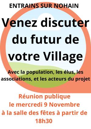 Affiche réunion publique 