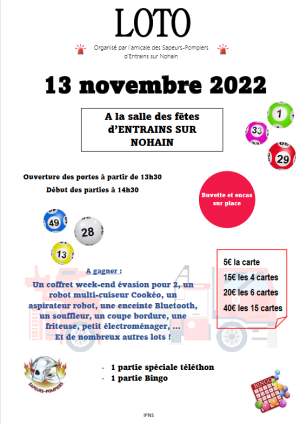 affiches avec des boules de loto et des cartes de bingo 